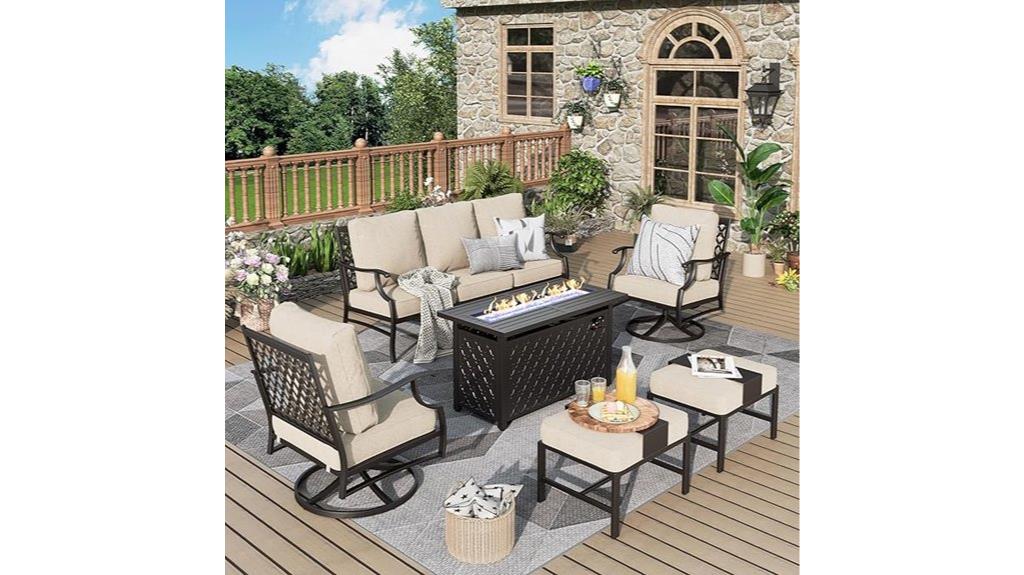 six piece patio furniture