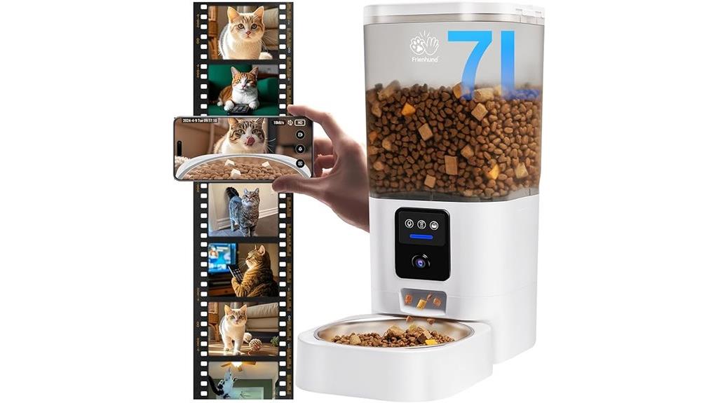 smart cat feeder with camera