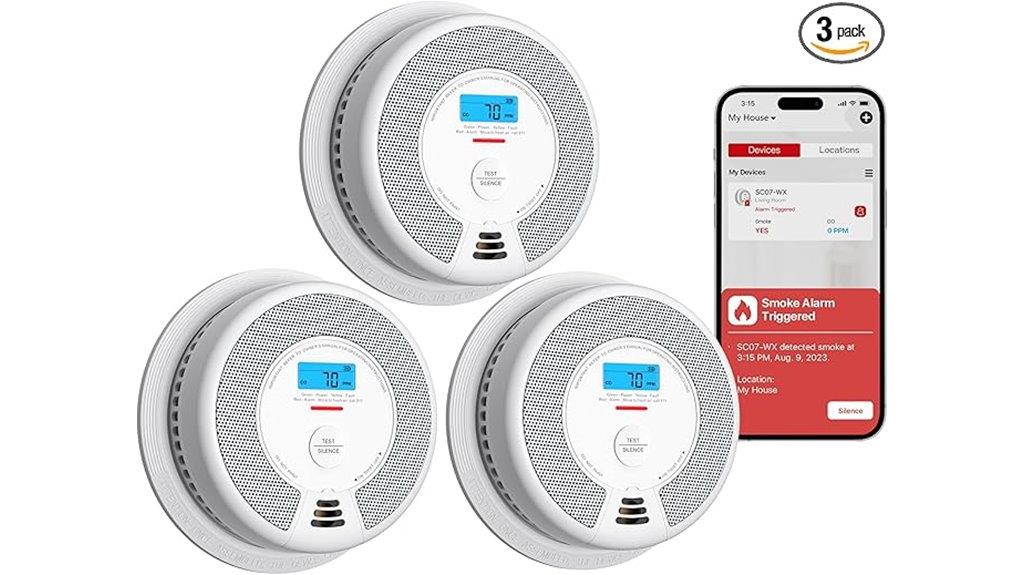 smart smoke co detector pack