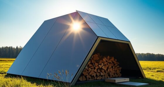 solar powered wood drying