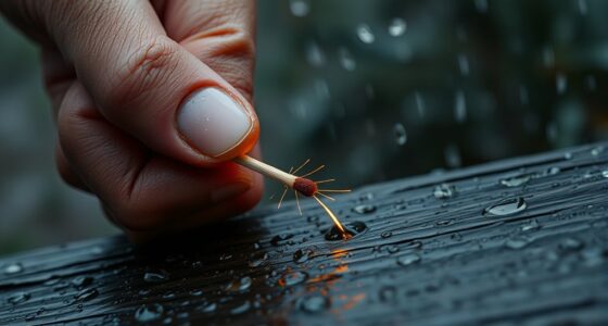 starting fires in wet weather