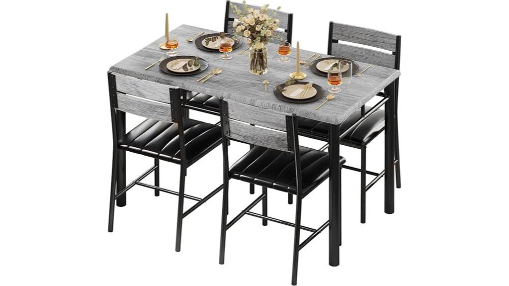 stylish four person dining set