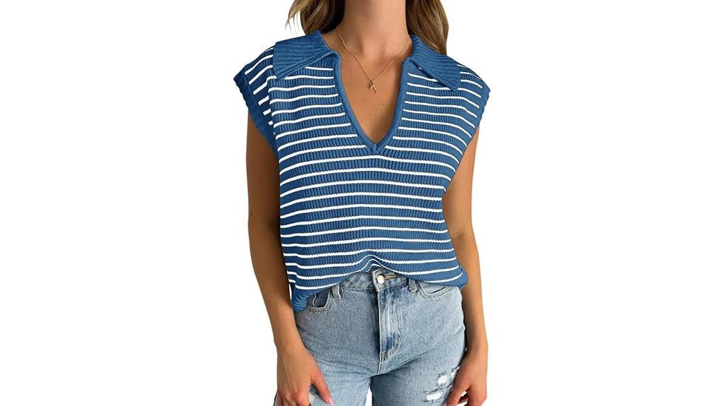 summer v neck cap sleeves