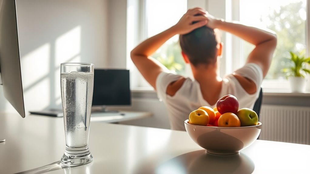 take breaks stay hydrated