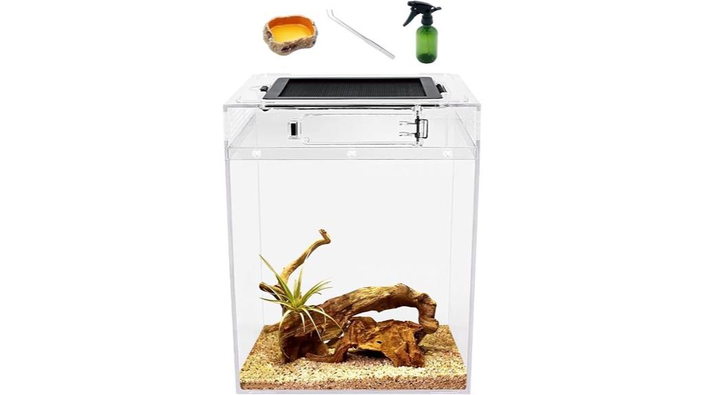 tall reptile terrarium set