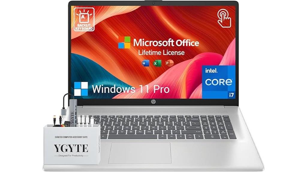 touchscreen hp 17 laptop