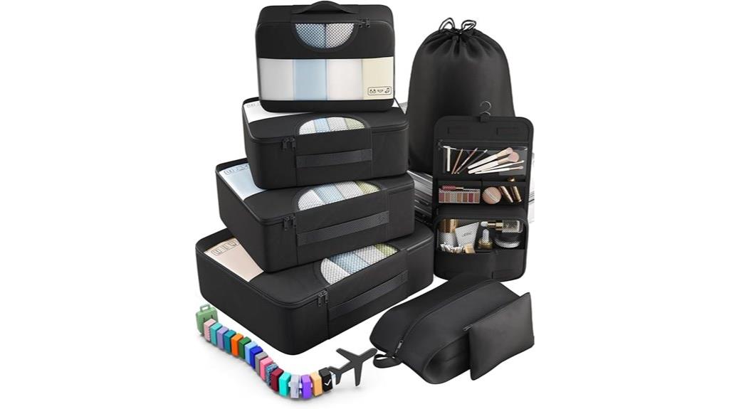 travel packing cubes set