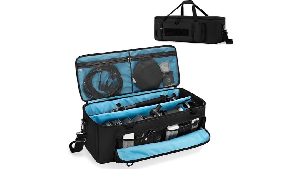 tripod bag with lens storage