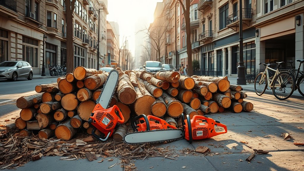 urban tree removal firewood