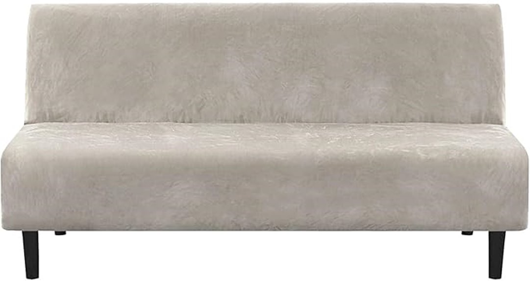 velvet oatmeal sofa cover