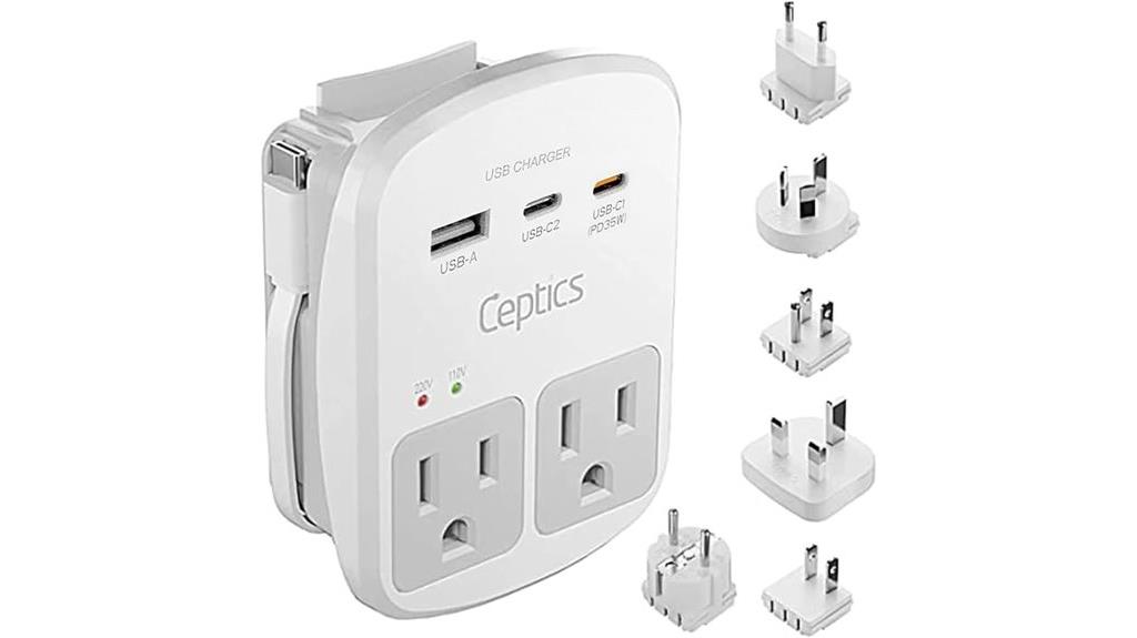 versatile 35w travel adapter