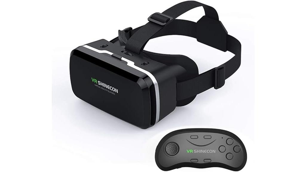 vr headset with controller
