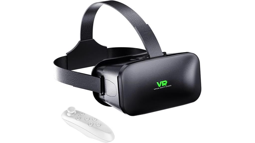 vr headset with controllers