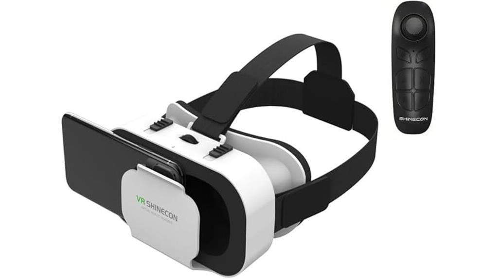 vr headset with remote
