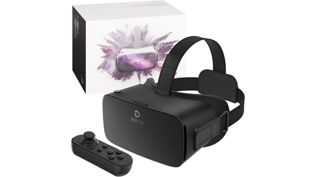 vr phone headset with controller