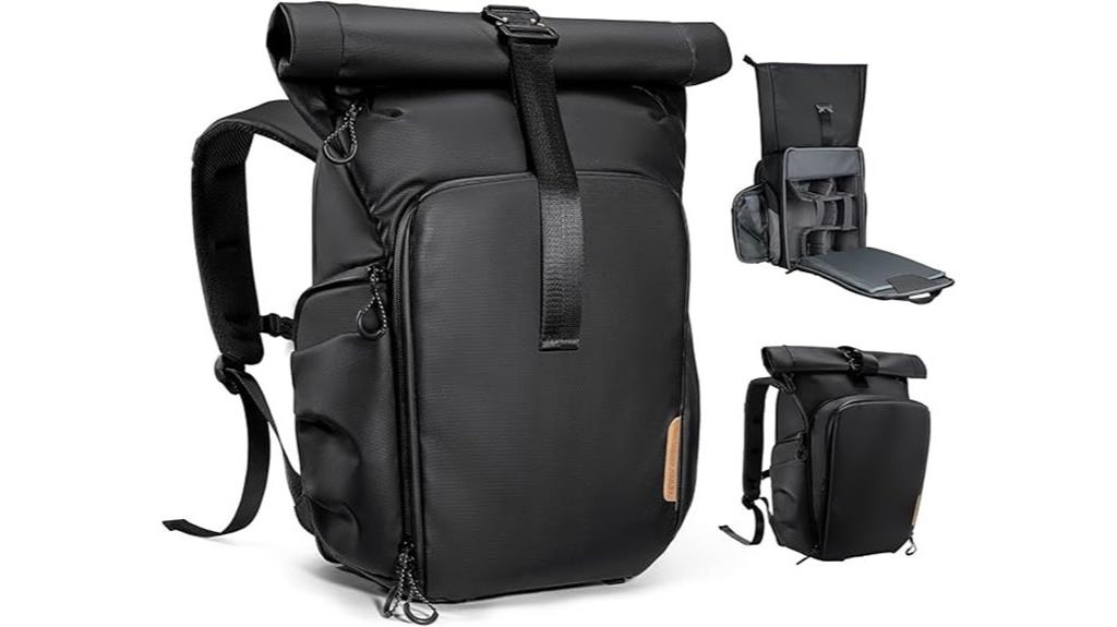 waterproof camera backpack with laptop