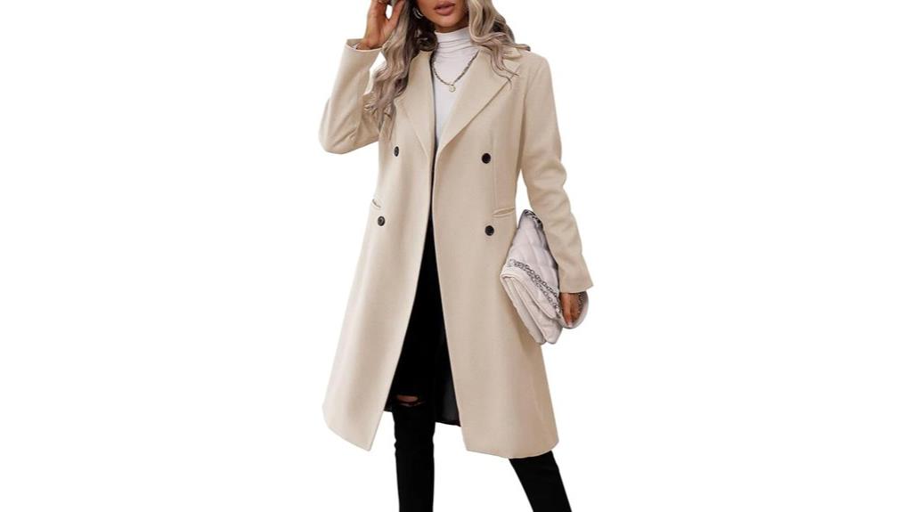 women s double breasted coat