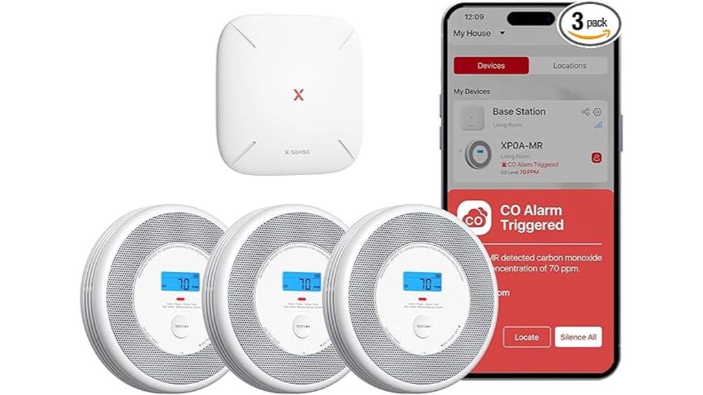 x sense smoke co detector