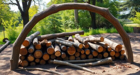 yard skidding log arch