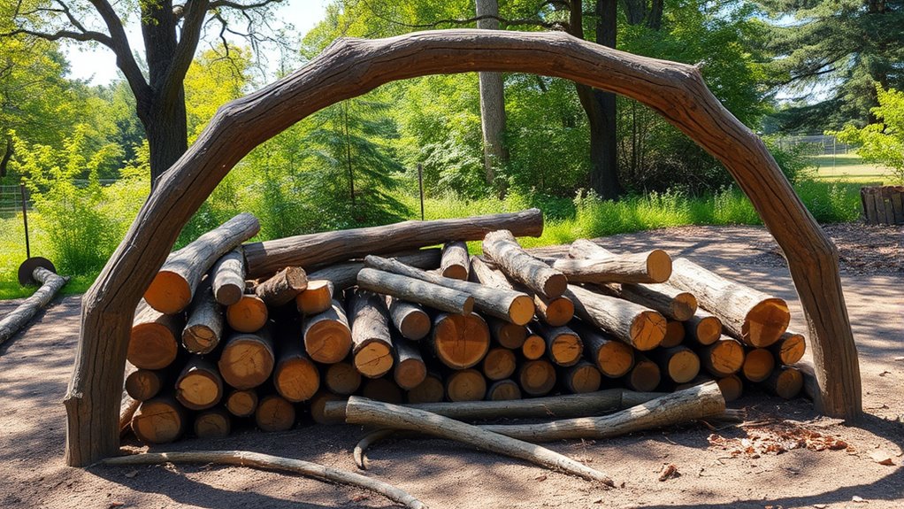 yard skidding log arch