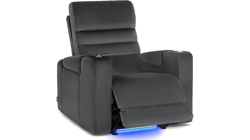 zero gravity recliner with ports