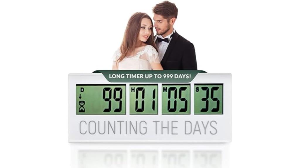 digital countdown timer display