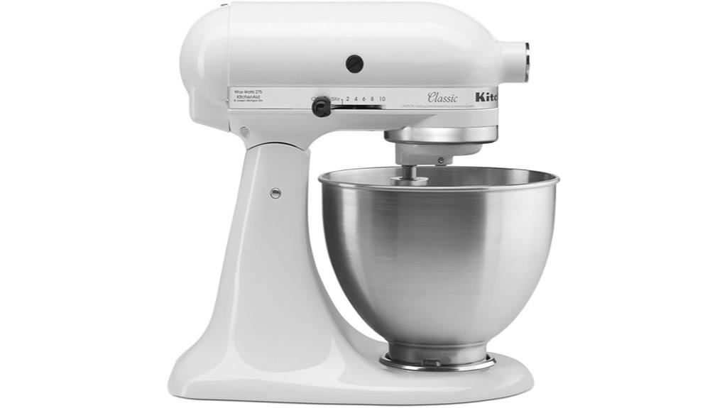 kitchenaid classic white mixer