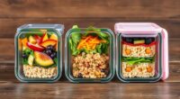 top glass meal storage