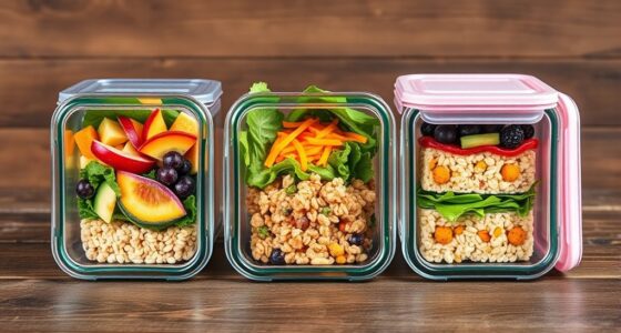 top glass meal storage
