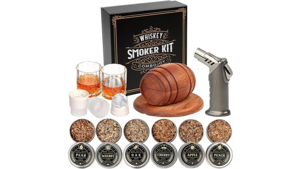 whiskey smoking kit includes torch