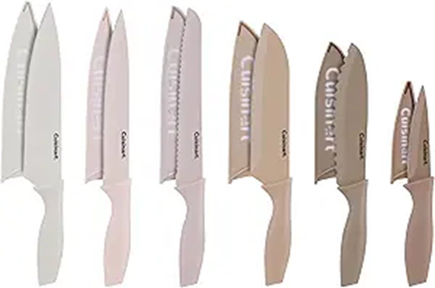 Cuisinart 12-Piece Nonstick Kitchen Knife Set