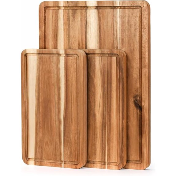 VieWood Acacia Cutting Board Set (3 Pieces)