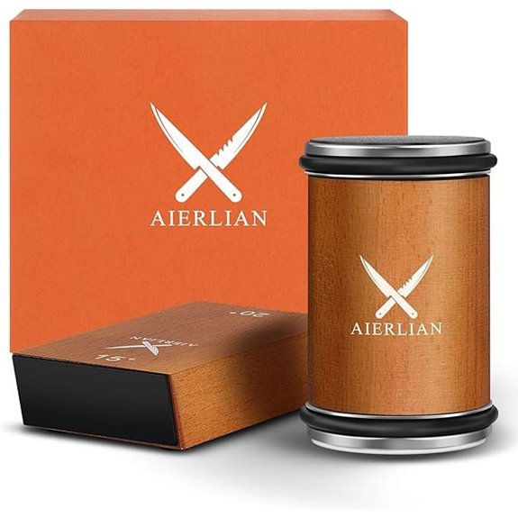 Rolling Knife Sharpener Kit with Diamonds & Ceramic