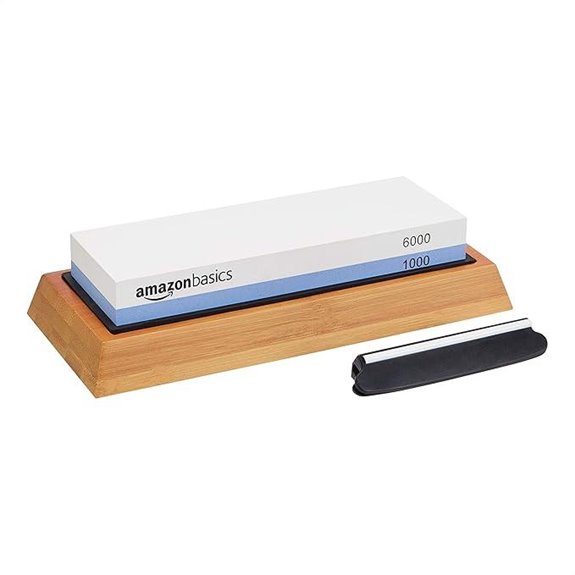 Amazon Basics Dual Grit Whetstone Knife Sharpening Kit