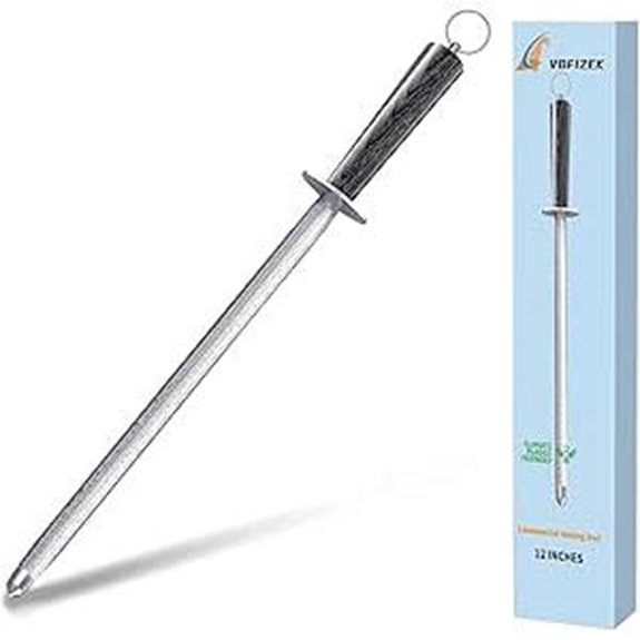Commercial Grade 12 Knife Sharpening Steel Rod