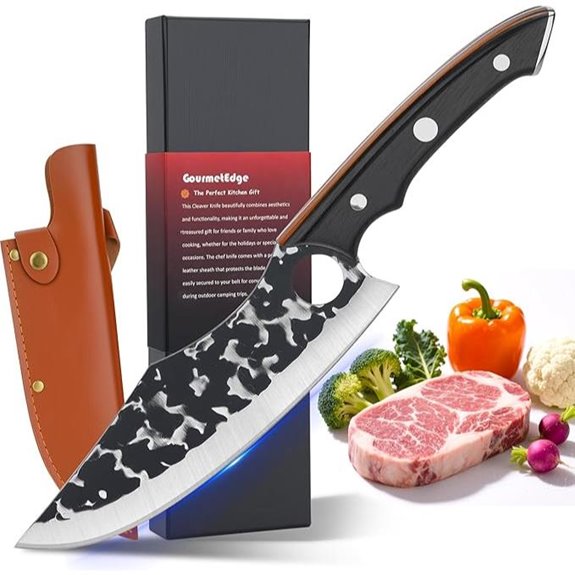 Japanese Chef Knife with Sheath for Cooking and BBQ