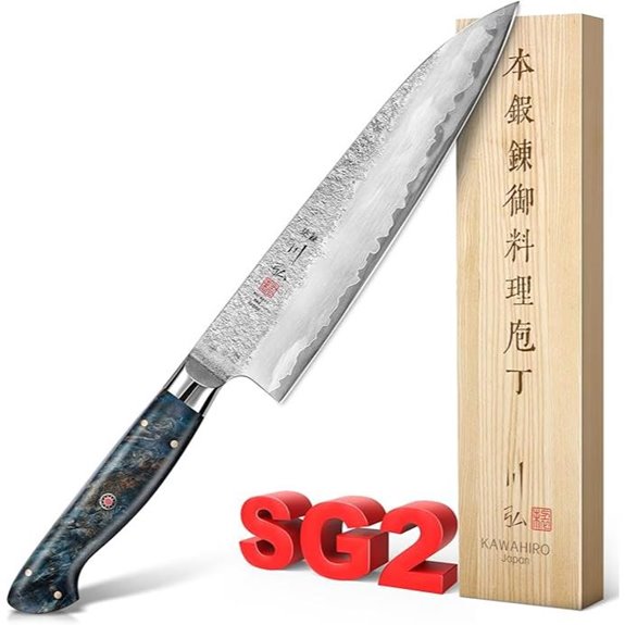 KAWAHIRO Japanese SG2 Gyuto Chef Knife 8.27-inch