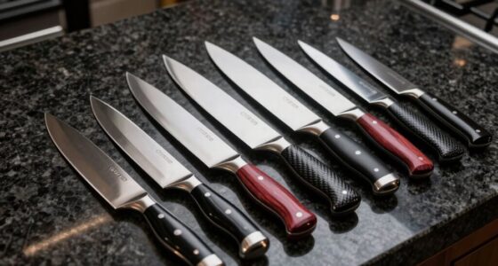luxury chef knife selection