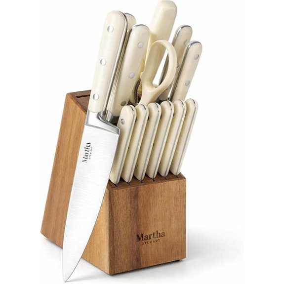 Martha Stewart 14-Piece Stainless Steel Knife Set