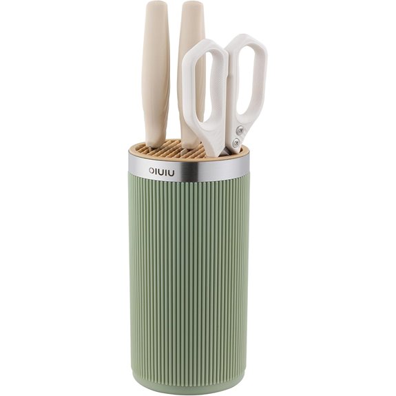 OLULU Round Knife Block Holder without Knives