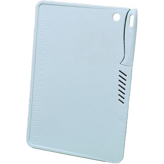 Small Plastic Cutting Board with Knife and Organizer