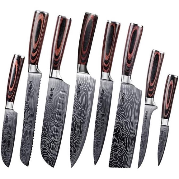 Seido Master Chef Knife Set 8-Piece Kitchen Cutlery