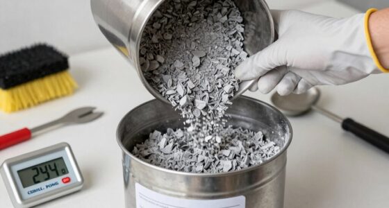 cool ash before handling