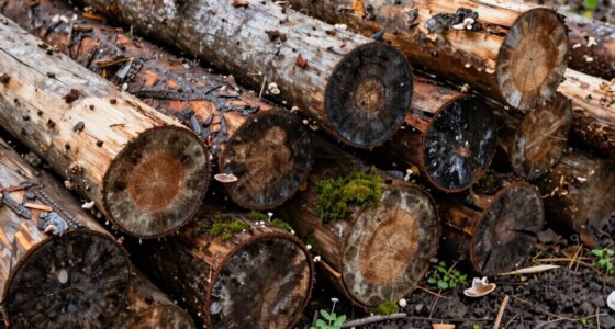 elevated woodpile prevents rot