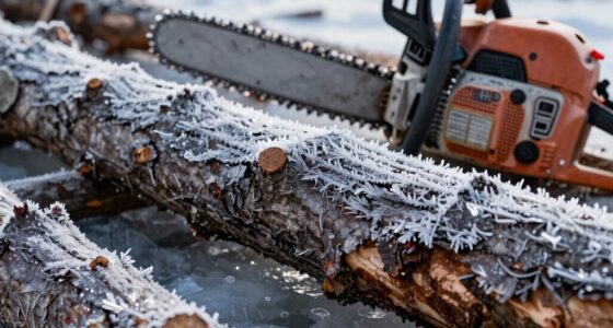 freezing logs prevents chain damage