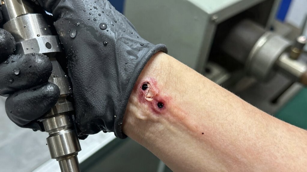 hydraulic injuries require immediate treatment