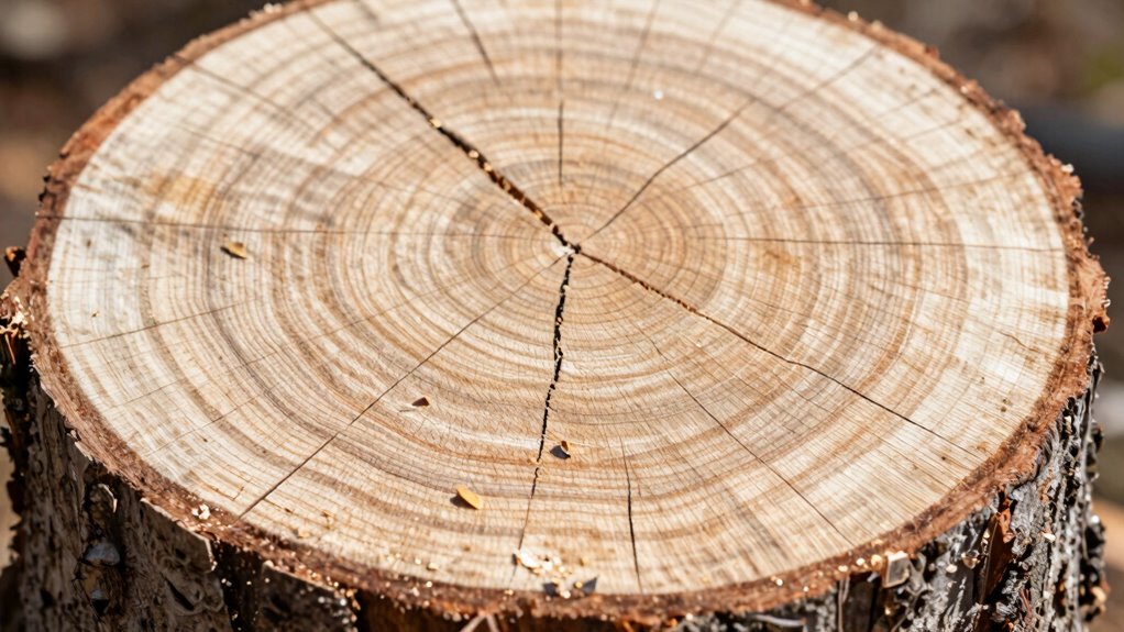 identify tension in wood