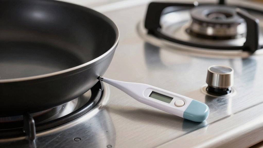 incorrect stove thermometer placement