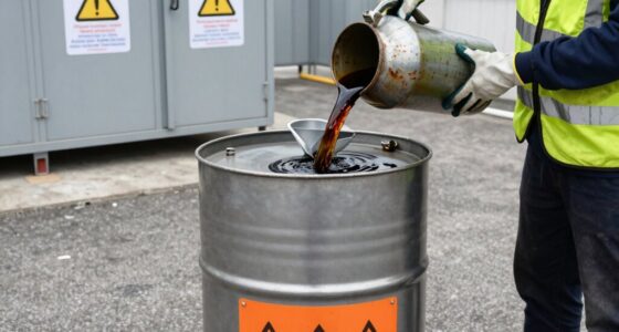 proper hydraulic oil disposal