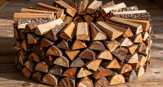 proper round log stacking